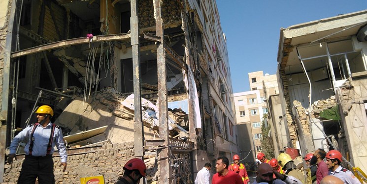 آخرین وضعیت انفجار ساختمان مسکونی قدیمی در جوانمرد قصاب