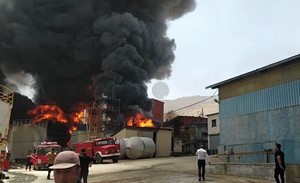 آتش‌سوزی در کارخانه پترو پالایش دورود
