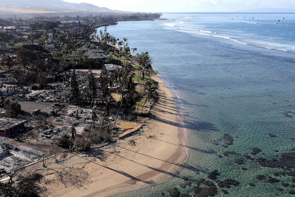 آتش سوزی جنگلی جزیره مائویی آمریکا