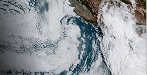 سیل در کالیفرنیا، وقوع طوفان استوایی هیلاری